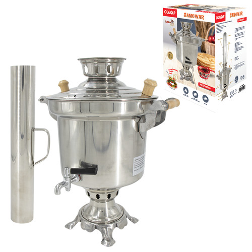 Charcoal samovar stainless - samovar,