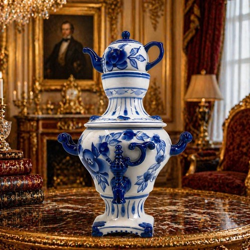 Porcelain samovar vintage - porcelain,